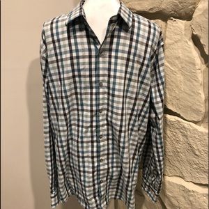 VanHeusen flex slim Fit checkered button up shirt